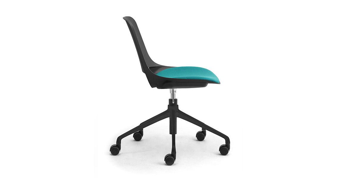 Sedia da ufficio elegante moderna leagoo senza braccioli sedia